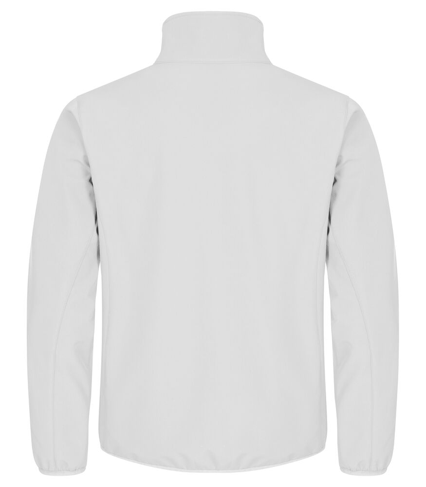 Clique Classic Softshell Jacket Heren wit achterkant