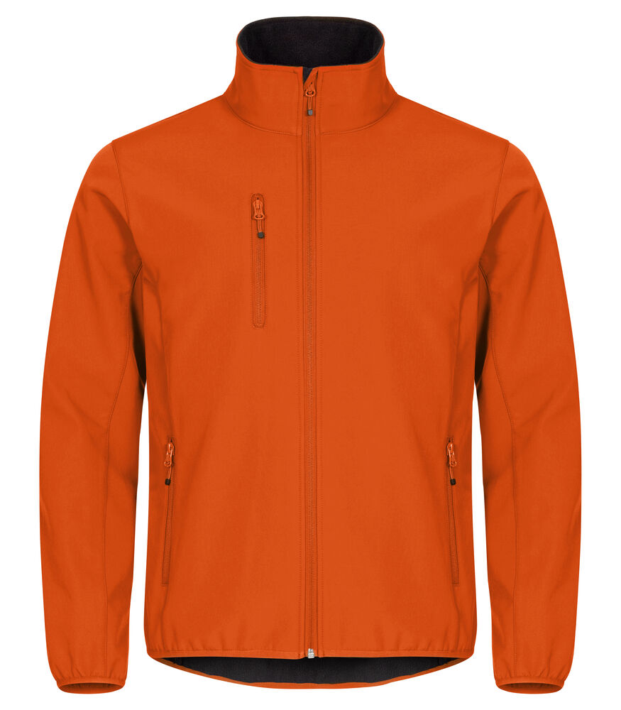 Clique Classic Softshell Jacket Heren diep oranje