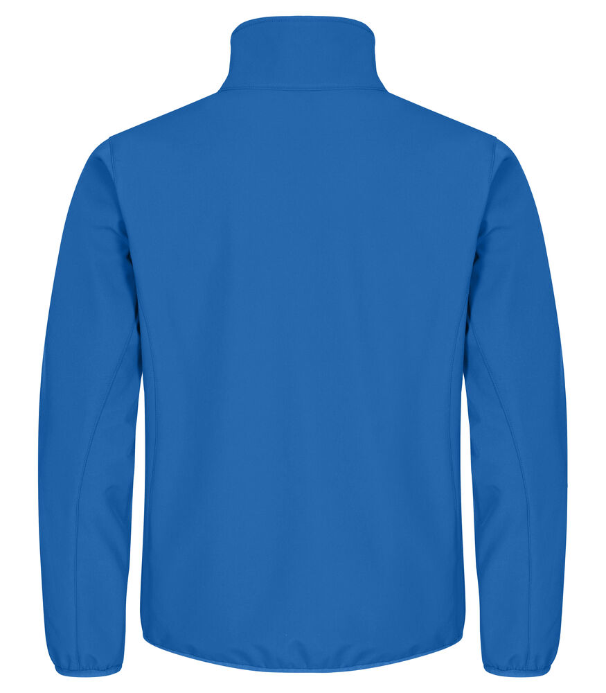 Clique Classic Softshell Jacket Heren kobalt achterkant
