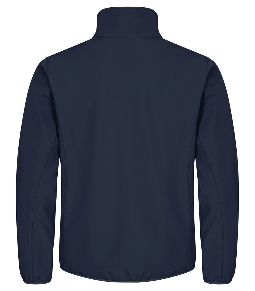 Clique Classic Softshell Jacket Heren dark navy achterkant