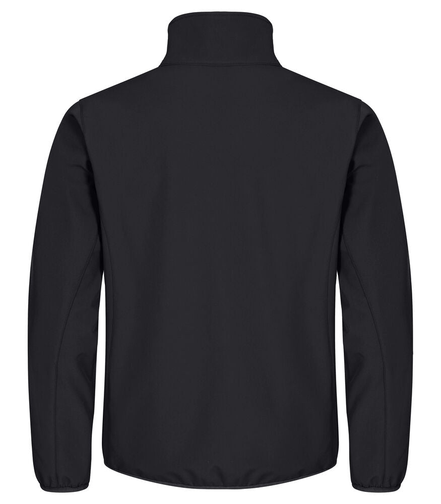 Clique Classic Softshell Jacket Heren zwart achterkant