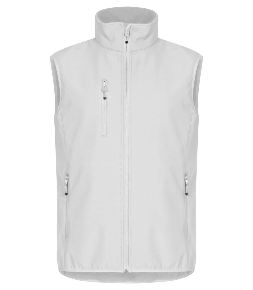 Clique Classic Softshell Vest Heren wit