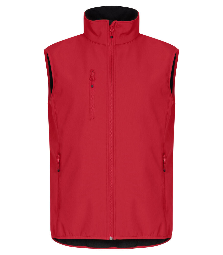 Clique Classic Softshell Vest Heren rood