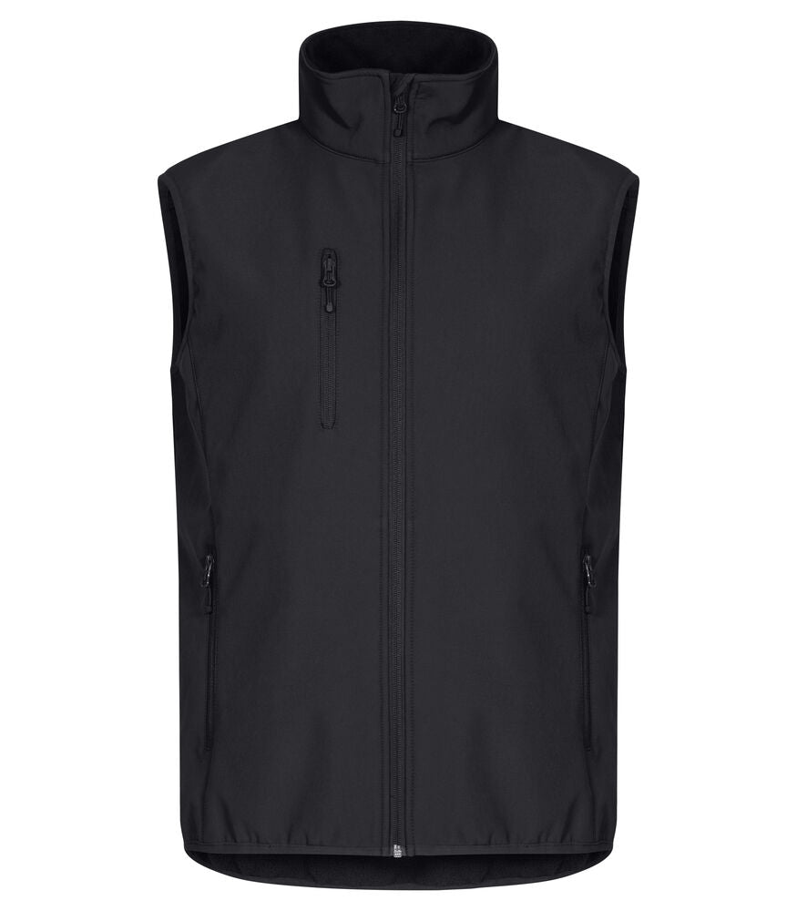 Clique Classic Softshell Vest Heren zwart