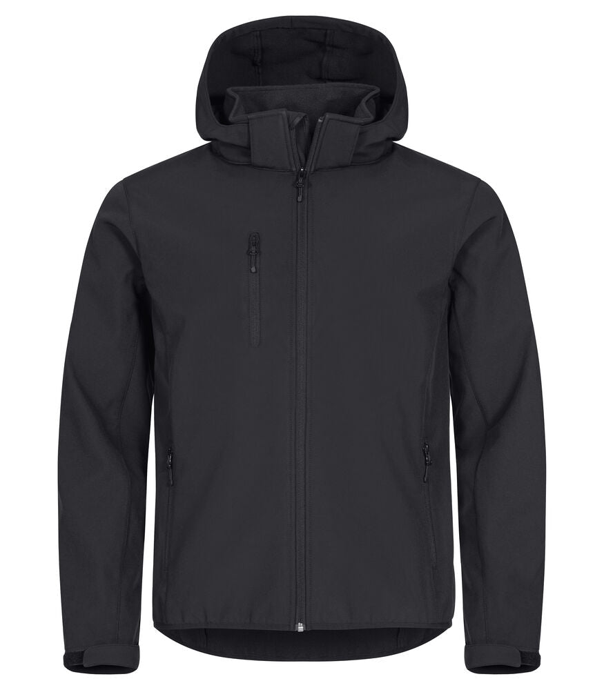 Clique Classic Softshell Hoody Jacket Heren zwart