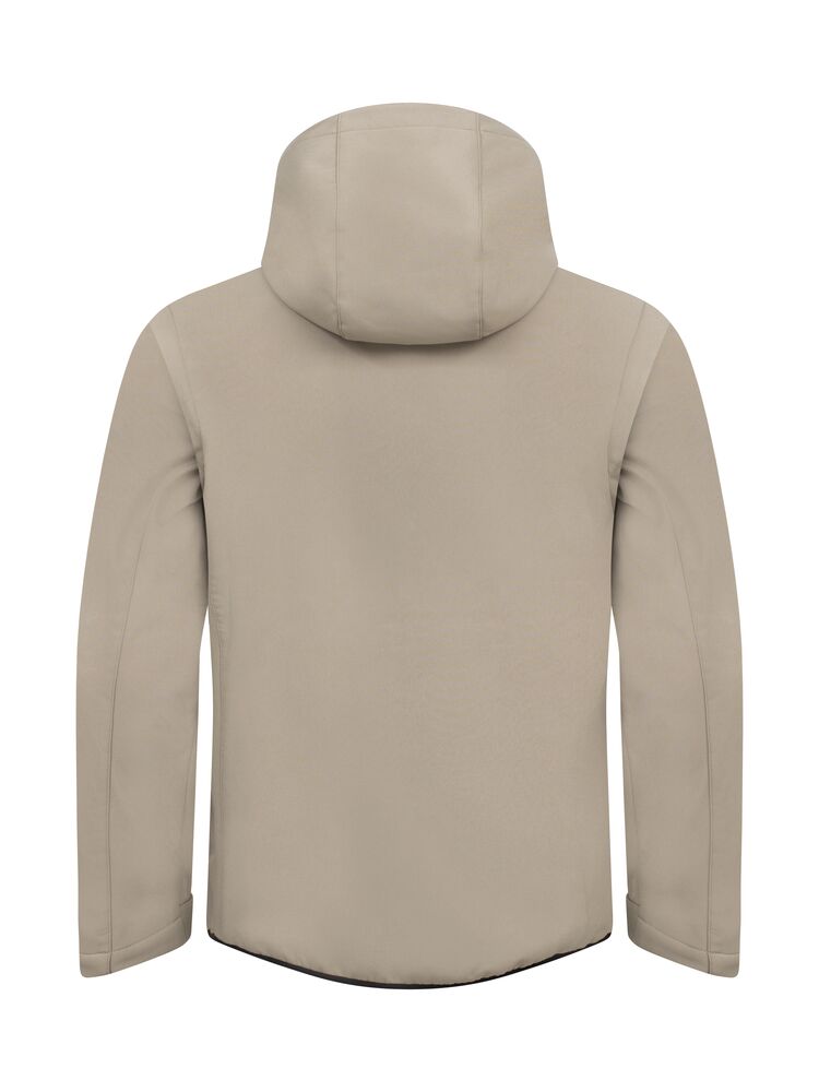 Clique Classic softshell 2 in 1 zand achterkant
