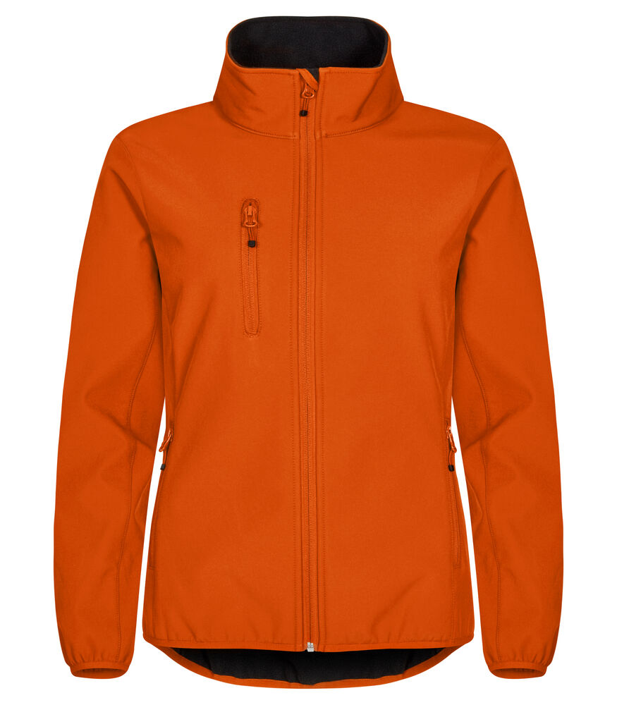 Clique Classic Softshell Jacket Dames diep oranje