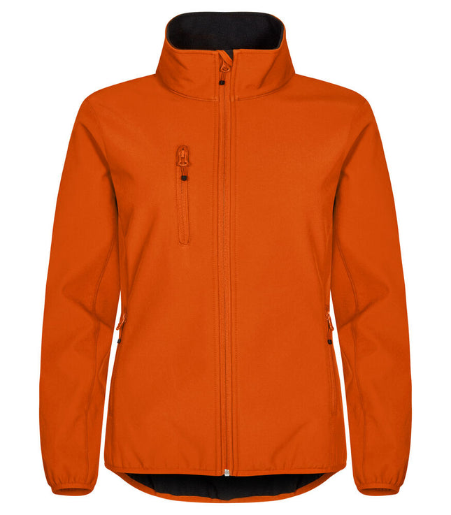 Clique Classic Softshell Jacket Dames diep oranje