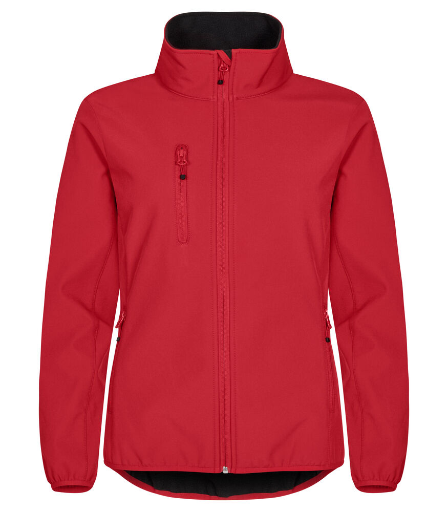 Clique Classic Softshell Jacket Dames rood