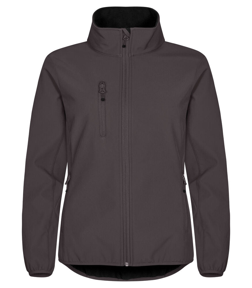 Clique Classic Softshell Jacket Dames donkergrijs