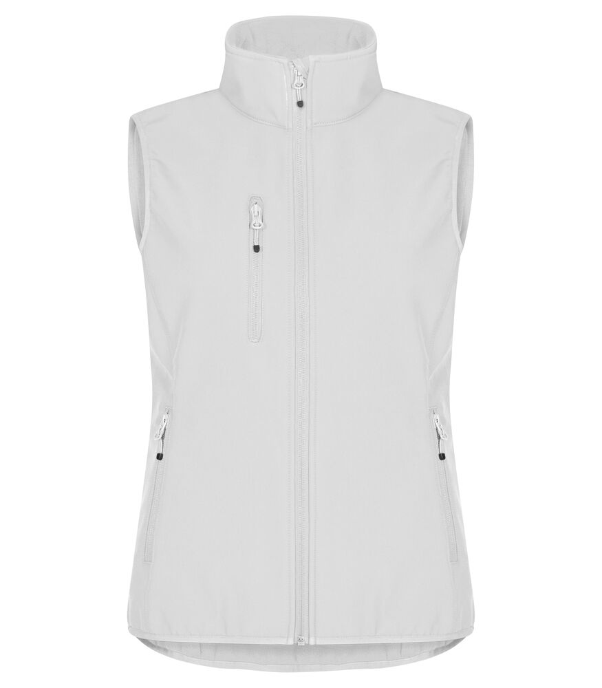 Clique Classic Softshell Vest Dames wit