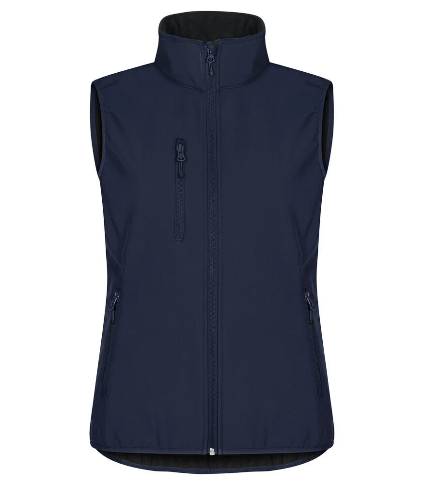 Clique Classic Softshell Vest Dames dark navy