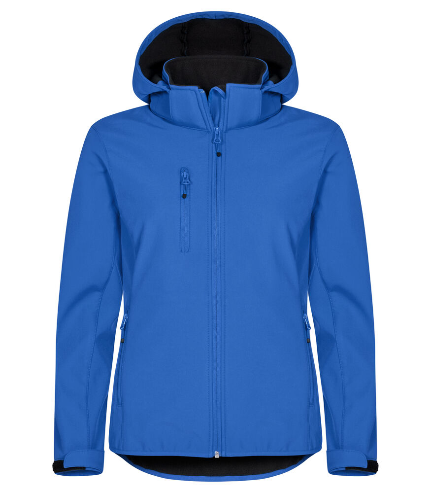 Clique Classic Softshell Hoody Jacket Dames kobalt