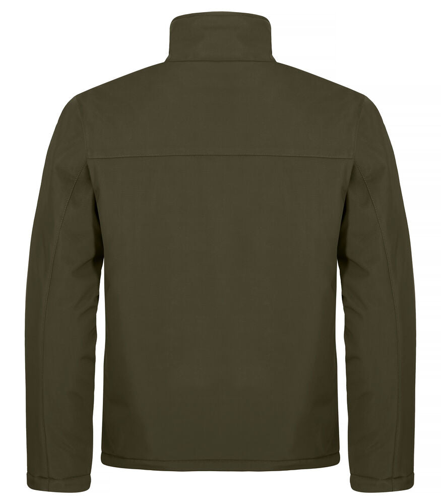 Clique Padded Softshell Jacket Heren mistgroen achterkant