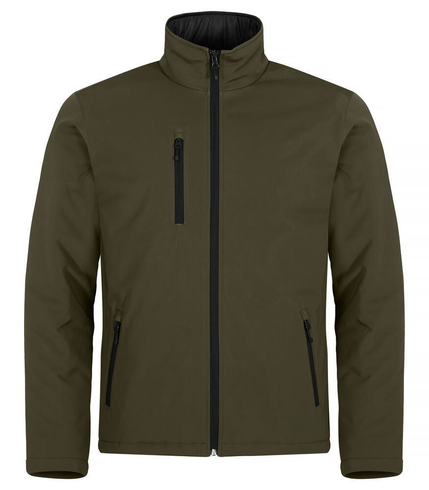 Clique Padded Softshell Jacket Heren mistgroen