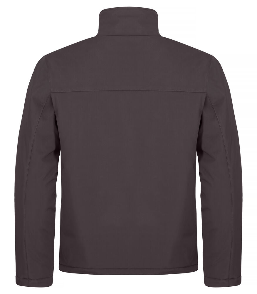 Clique Padded Softshell Jacket Heren donkergrijs achterkant