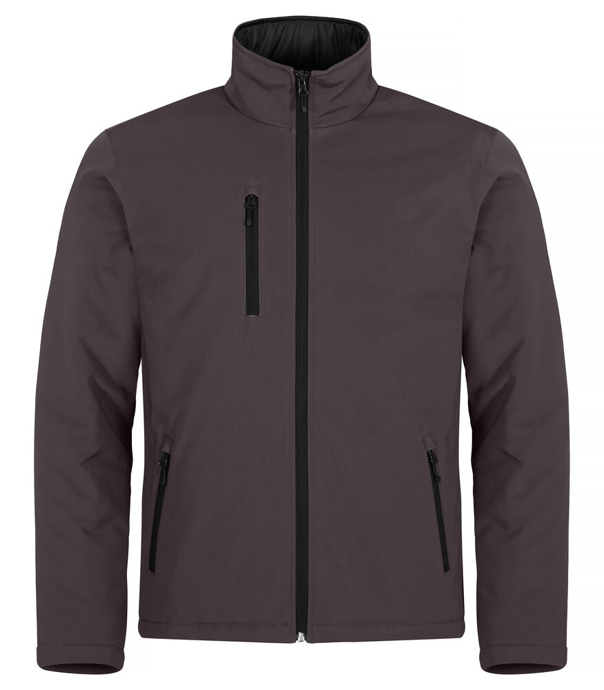 Clique Padded Softshell Jacket Heren donkergrijs