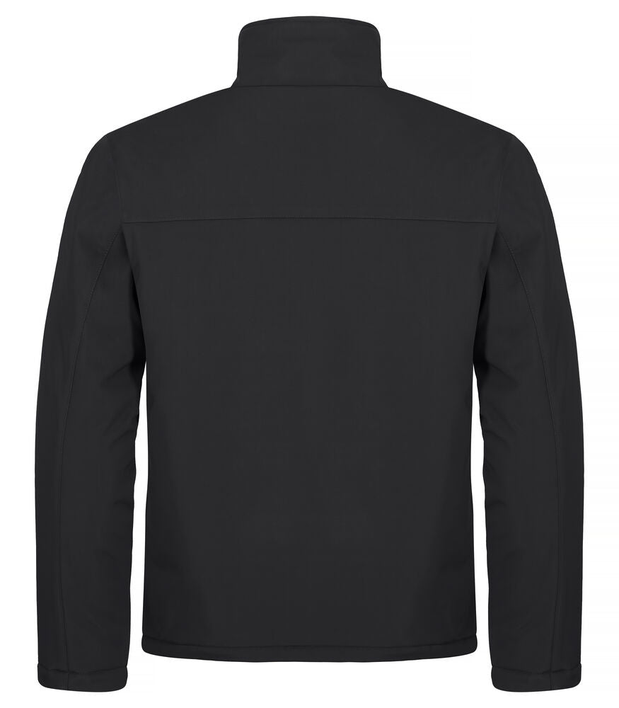 Clique Padded Softshell Jacket Heren zwart achterkant