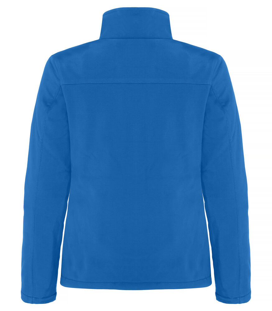 Clique Padded Softshell Jacket Dames kobalt achterkant