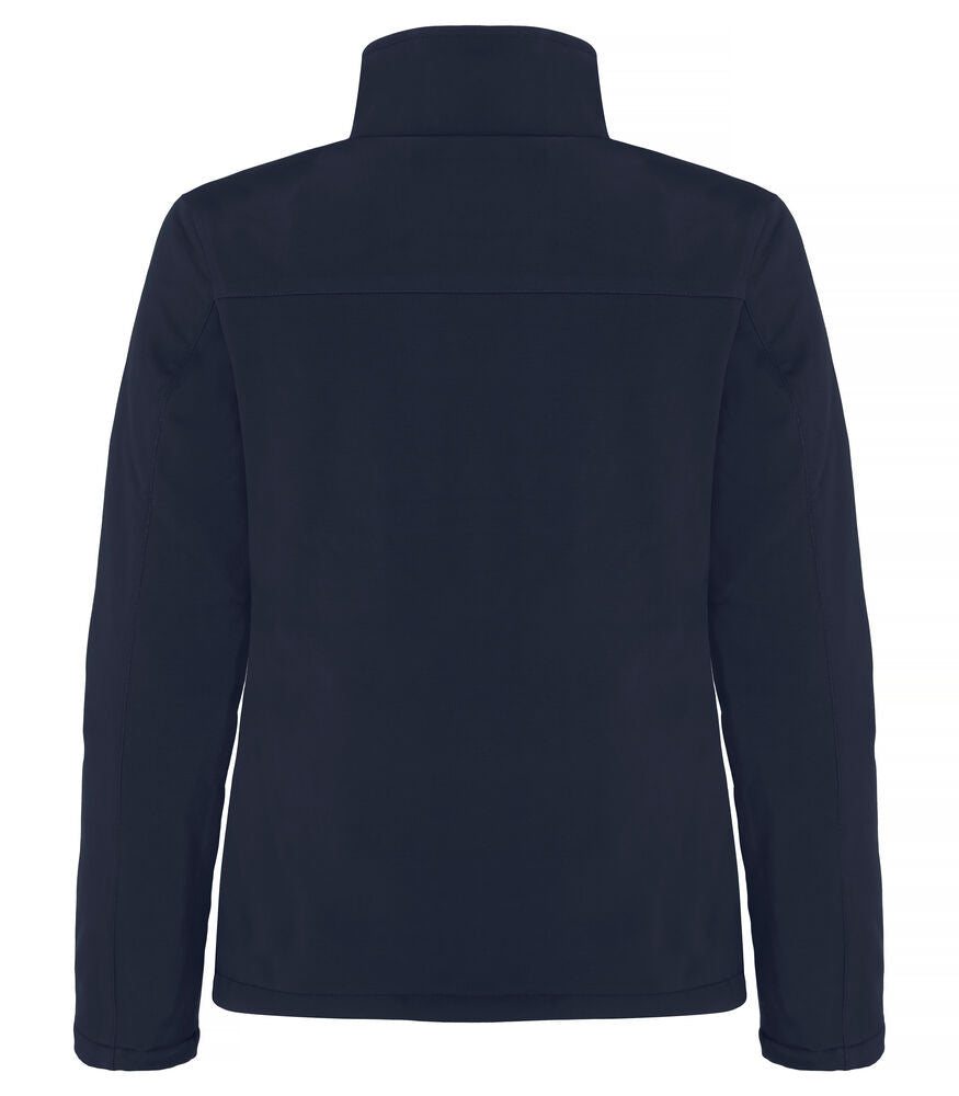 Clique Padded Softshell Jacket Dames dark navy achterkant