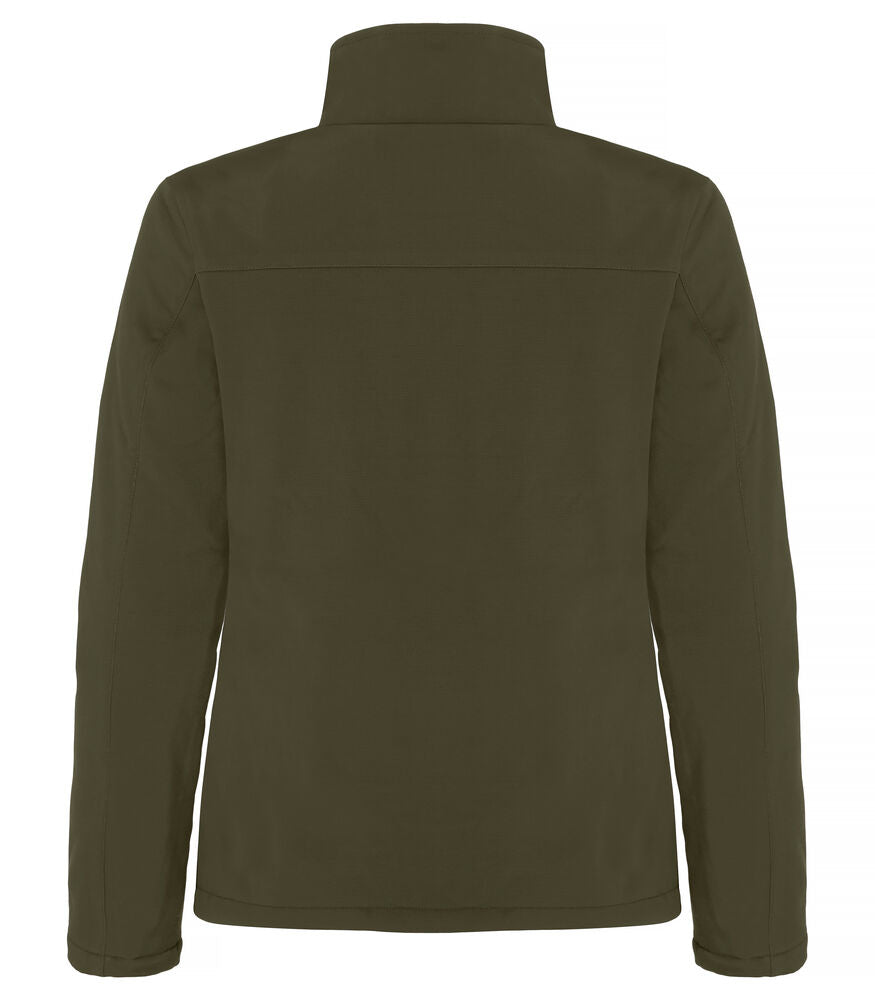 Clique Padded Softshell Jacket Dames mistgroen achterkant