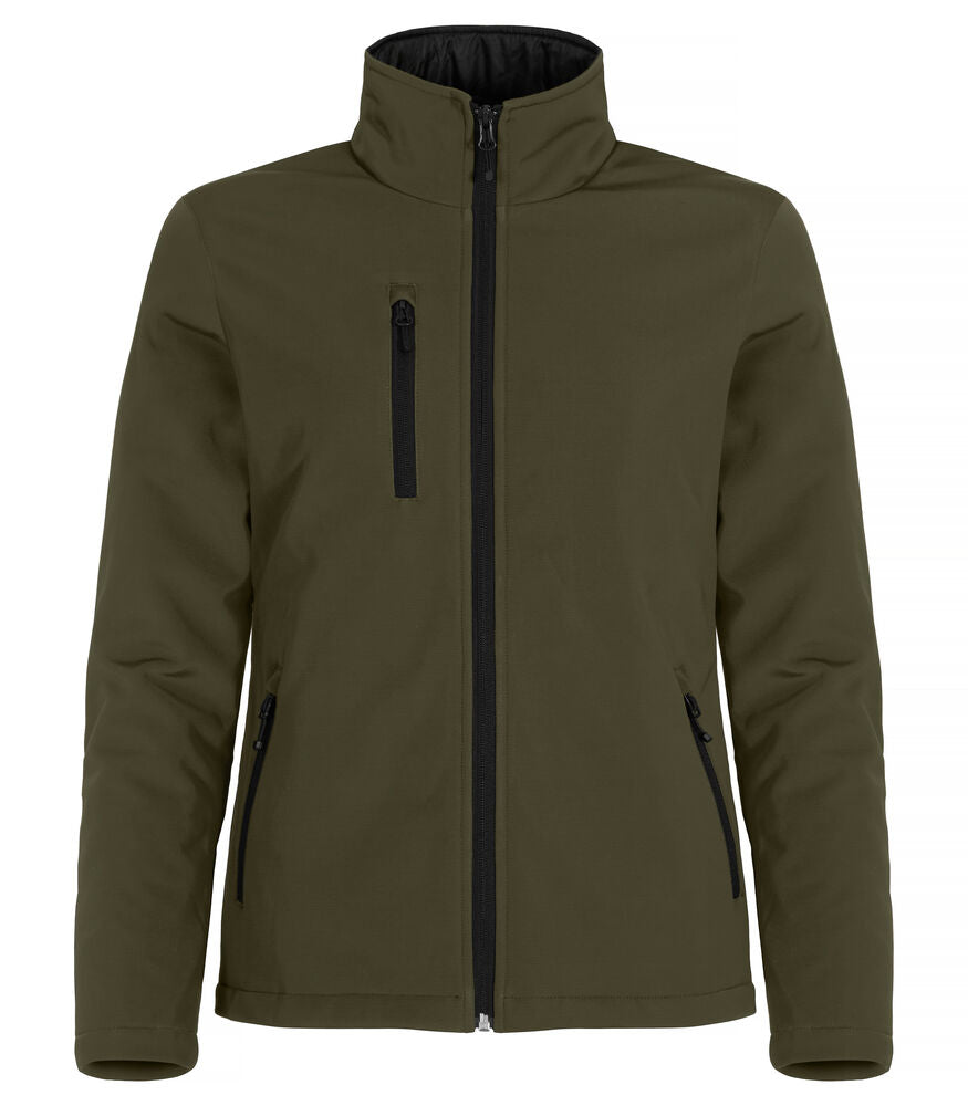 Clique Padded Softshell Jacket Dames mistgroen