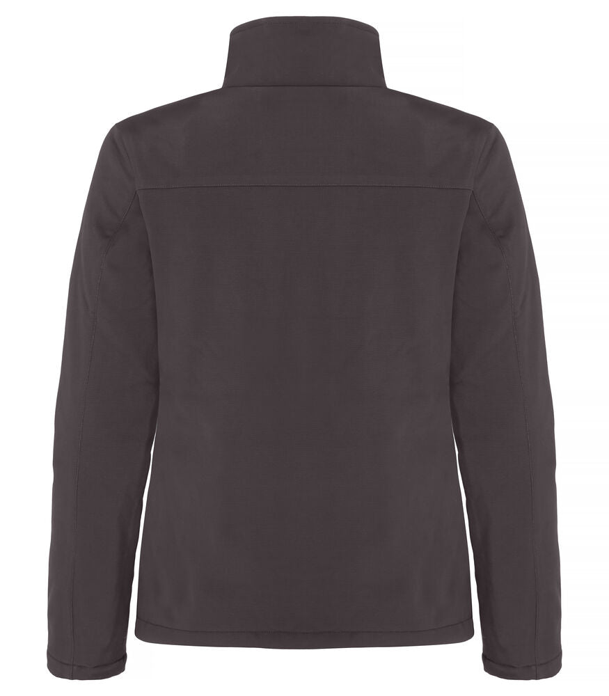 Clique Padded Softshell Jacket Dames donkergrijs achterkant