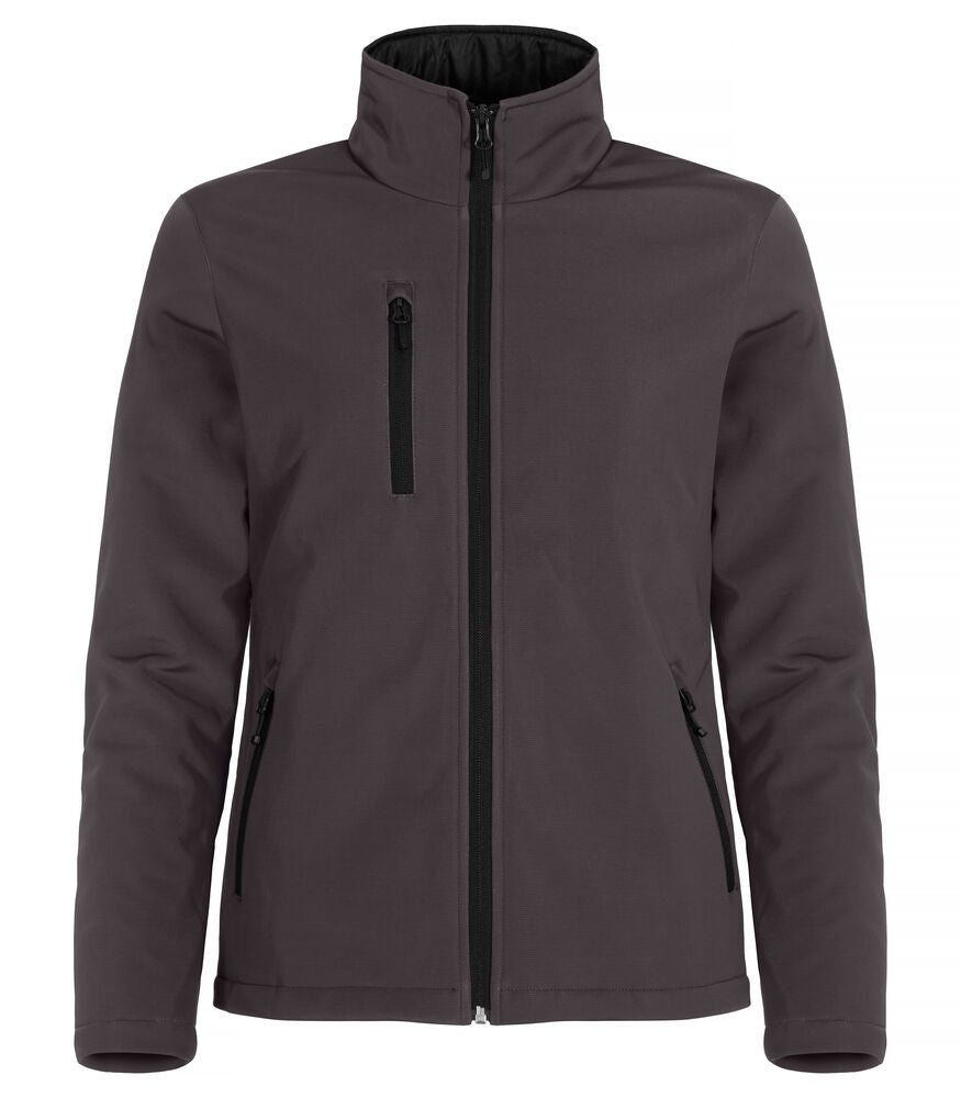 Clique Padded Softshell Jacket Dames donkergrijs