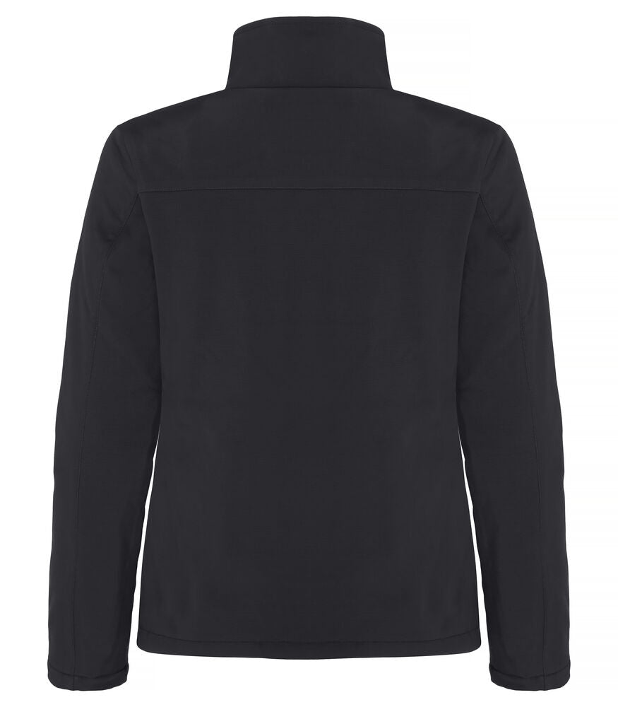 Clique Padded Softshell Jacket Dames zwart achterkant