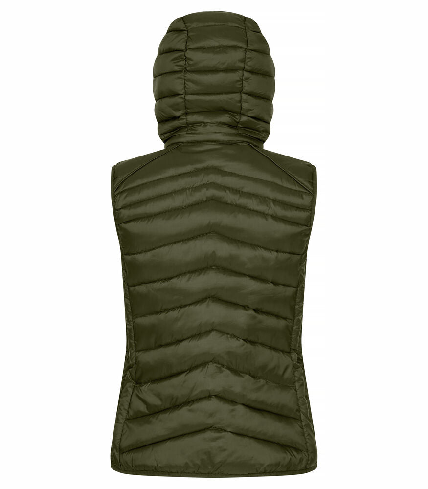 Clique Idaho Vest Dames mistgroen achterkant