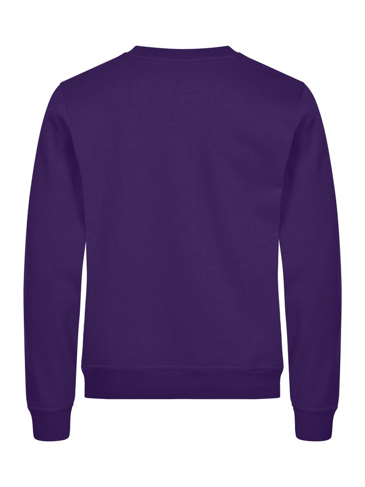 Clique Miami roundneck helder lila achterkant