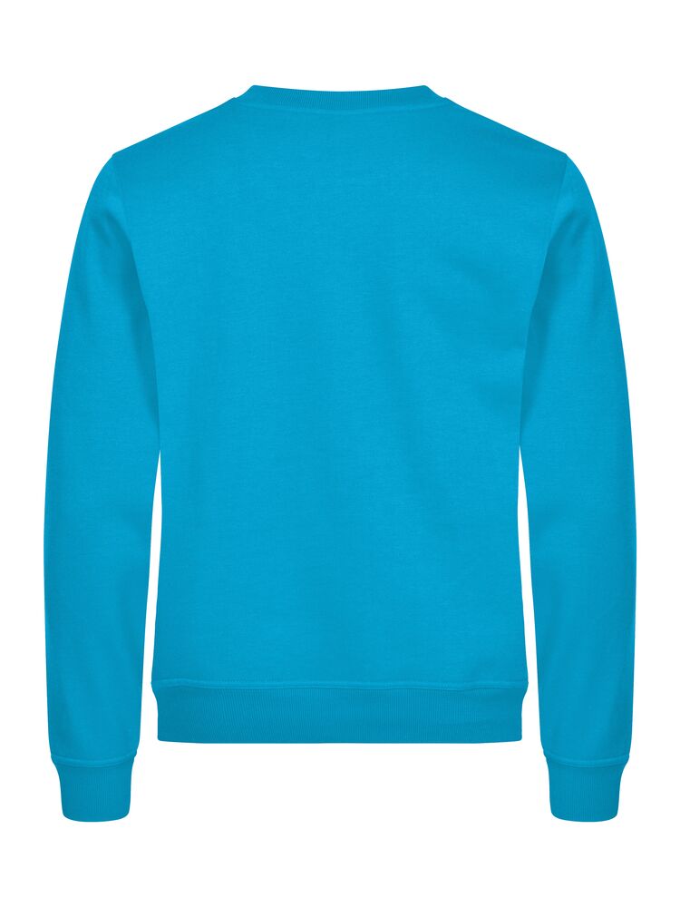 Clique Miami roundneck turquoise achterkant