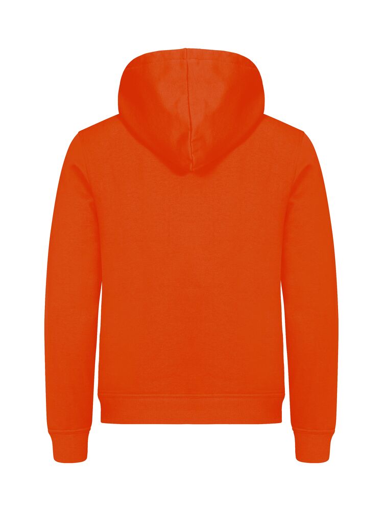 Clique Miami hoody oranje achterkant
