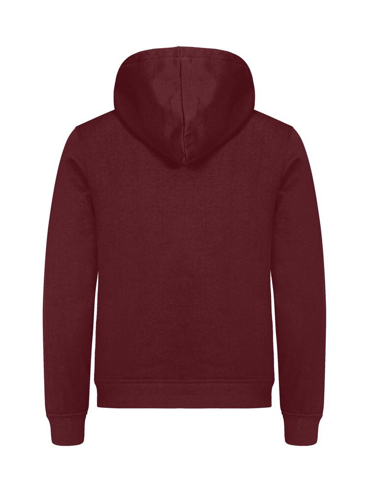 Clique Miami hoody bordeaux achterkant