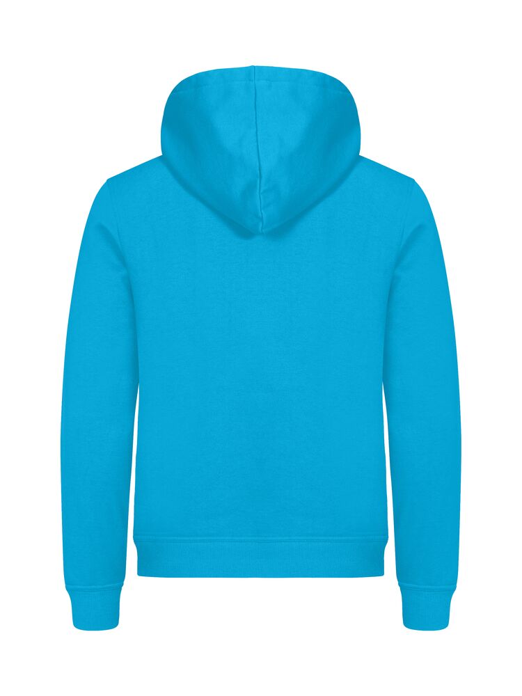 Clique Miami hoody turquoise achterkant