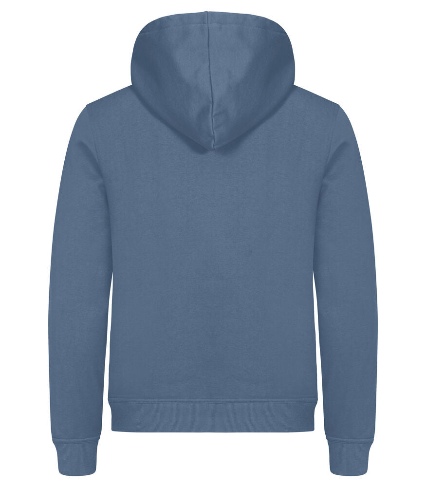 Clique Miami hoody staalblauw achterkant