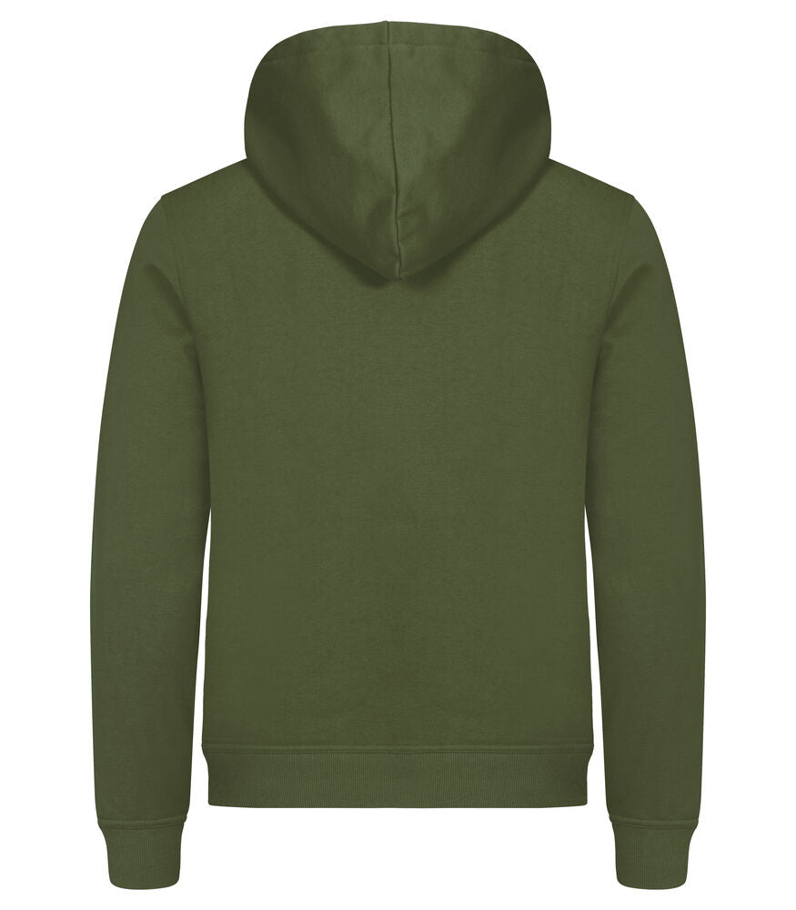 Clique Miami hoody legergroen achterkant