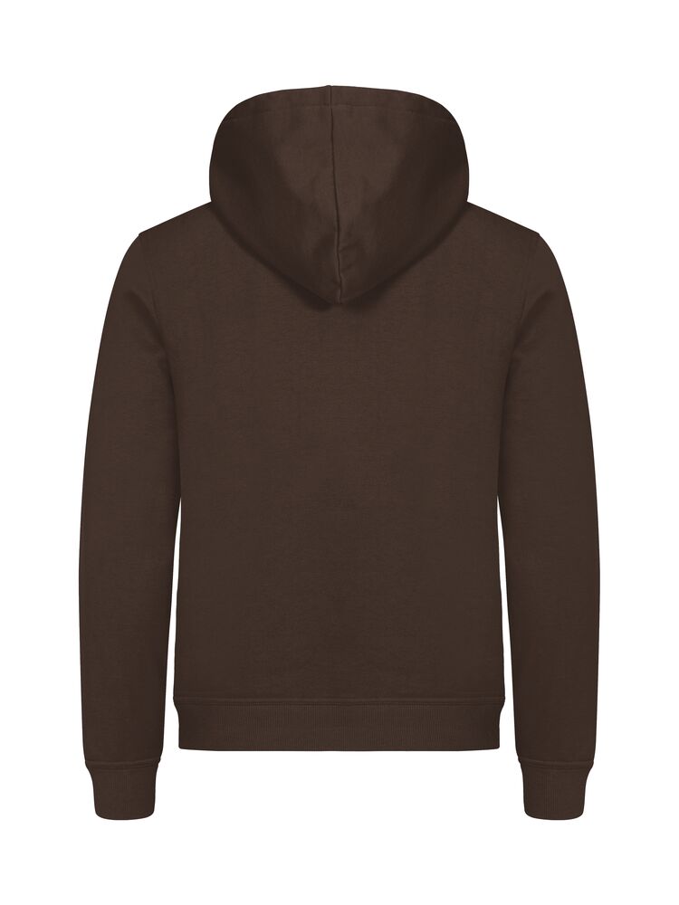 Clique Miami hoody dark mocca achterkant