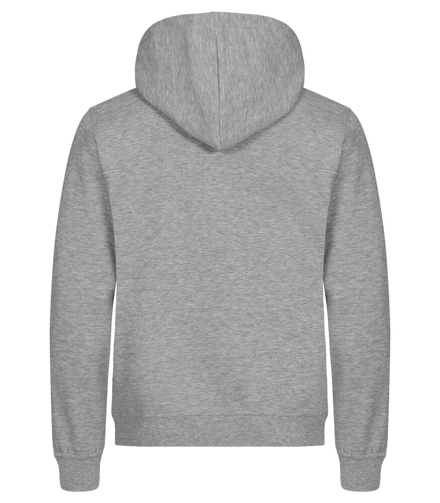 Clique Miami hoody grijsmelange achterkant