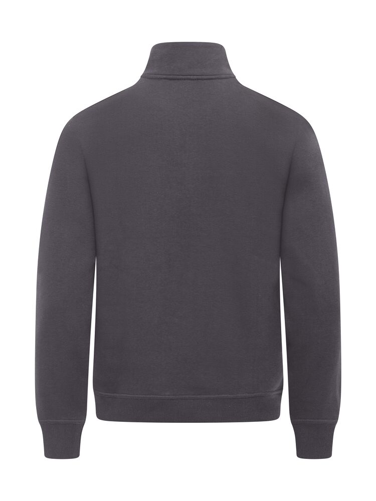 Clique Miami Half Zip Heren metaalgrijs achterkant