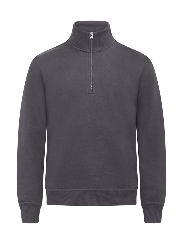 Clique Miami Half Zip Heren metaalgrijs