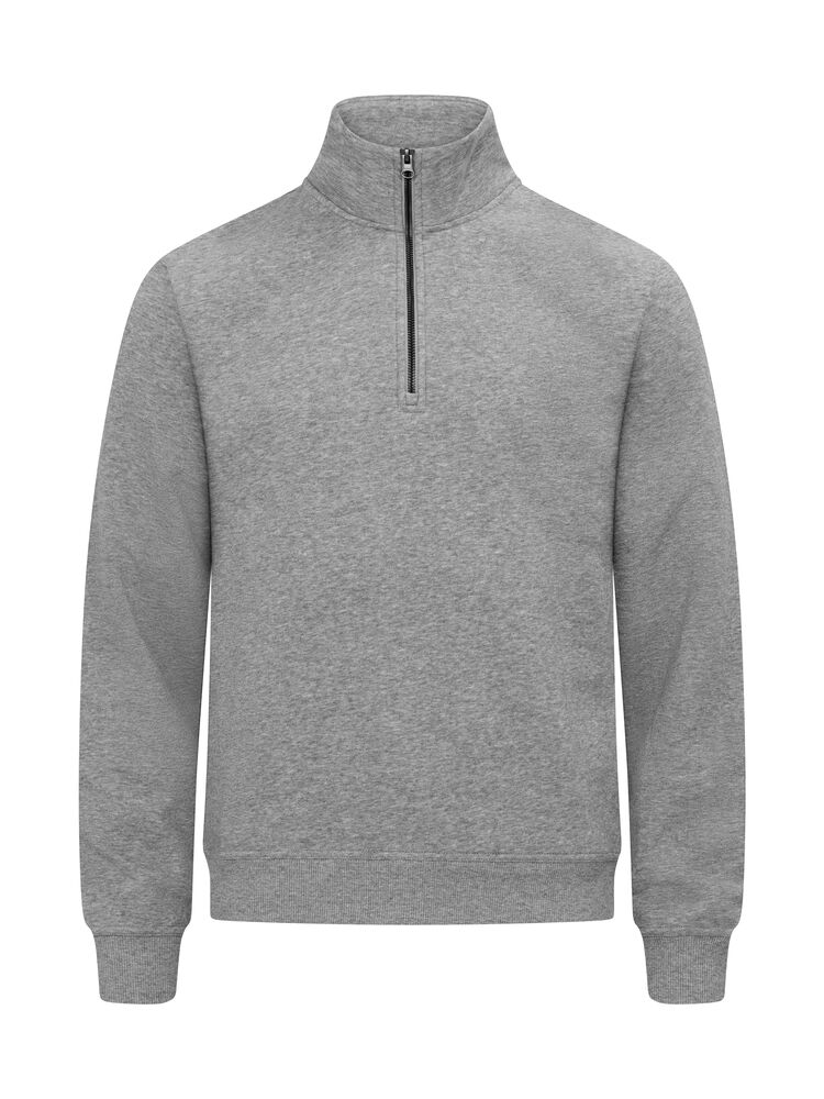 Clique Miami Half Zip Heren grijsmelange