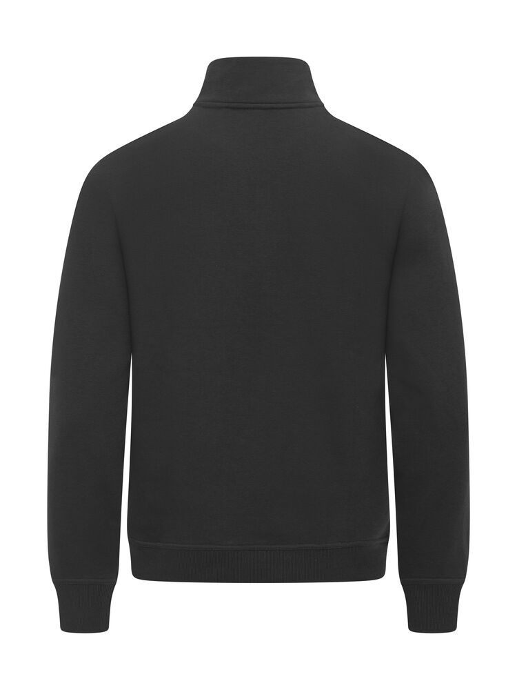 Clique Miami Half Zip Heren zwart achterkant