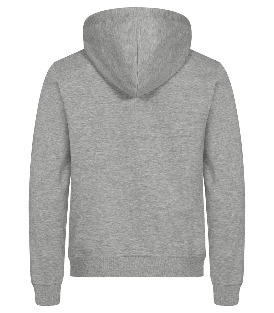 Clique Miami Hoody FZ grijsmelange achterkant