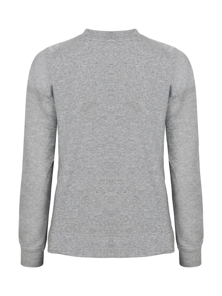 Clique Miami PRO Roundneck Dames grijsmelange achterkant