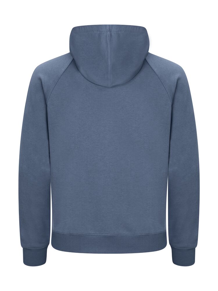 Clique Miami PRO Hoody Full Zip Heren staalblauw achterkant
