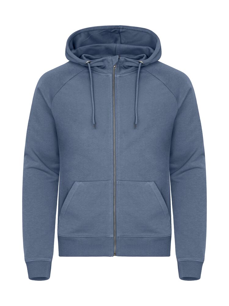 Clique Miami PRO Hoody Full Zip Heren staalblauw