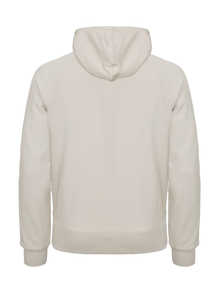 Clique Miami PRO Hoody Full Zip Heren steengrijs achterkant