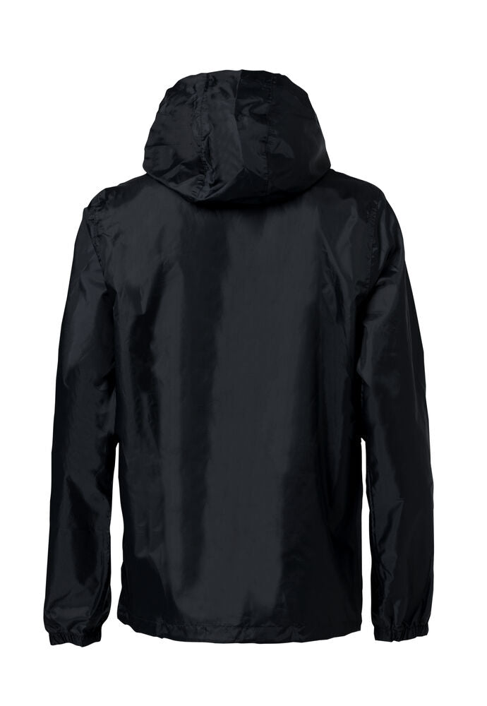 Clique Basic Rain Jacket zwart achterkant