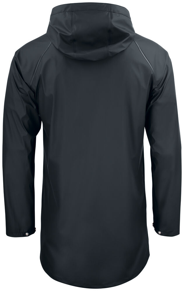 Clique Classic Rain Jacket zwart achterkant